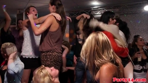 Party chicks sucking hard cock