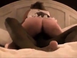 Sexy brunette amateur slut pussy fucked in threesome
