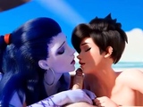 Widowmaker and Tracer at The Beach
