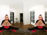 Angel Wicky in a latex joy show