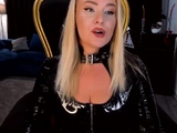 Webcam busty blonde stripped covered by oil anal masturbate