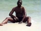 jerking off at the beach