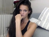 Hot brunette from squirt masturbating on webcam