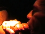 Facial German stud sucks gloryhole dick