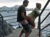 Outdoor Sex by the Water with a Hot Blonde