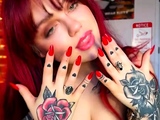 Ginger Rae xoxo – Long Red Nail Worship – Femdom Goddess